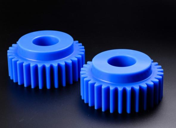 Bánh răng nhựa MC Nylon xanh gia công phay CNC chính xác