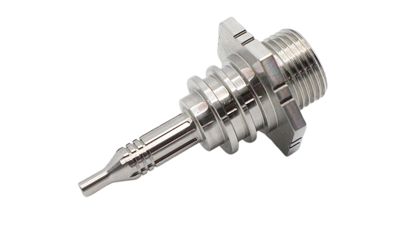Đầu vòi chiết rót thực phẩm bằng Inox 316L gia công tiện CNC đánh bóng gương