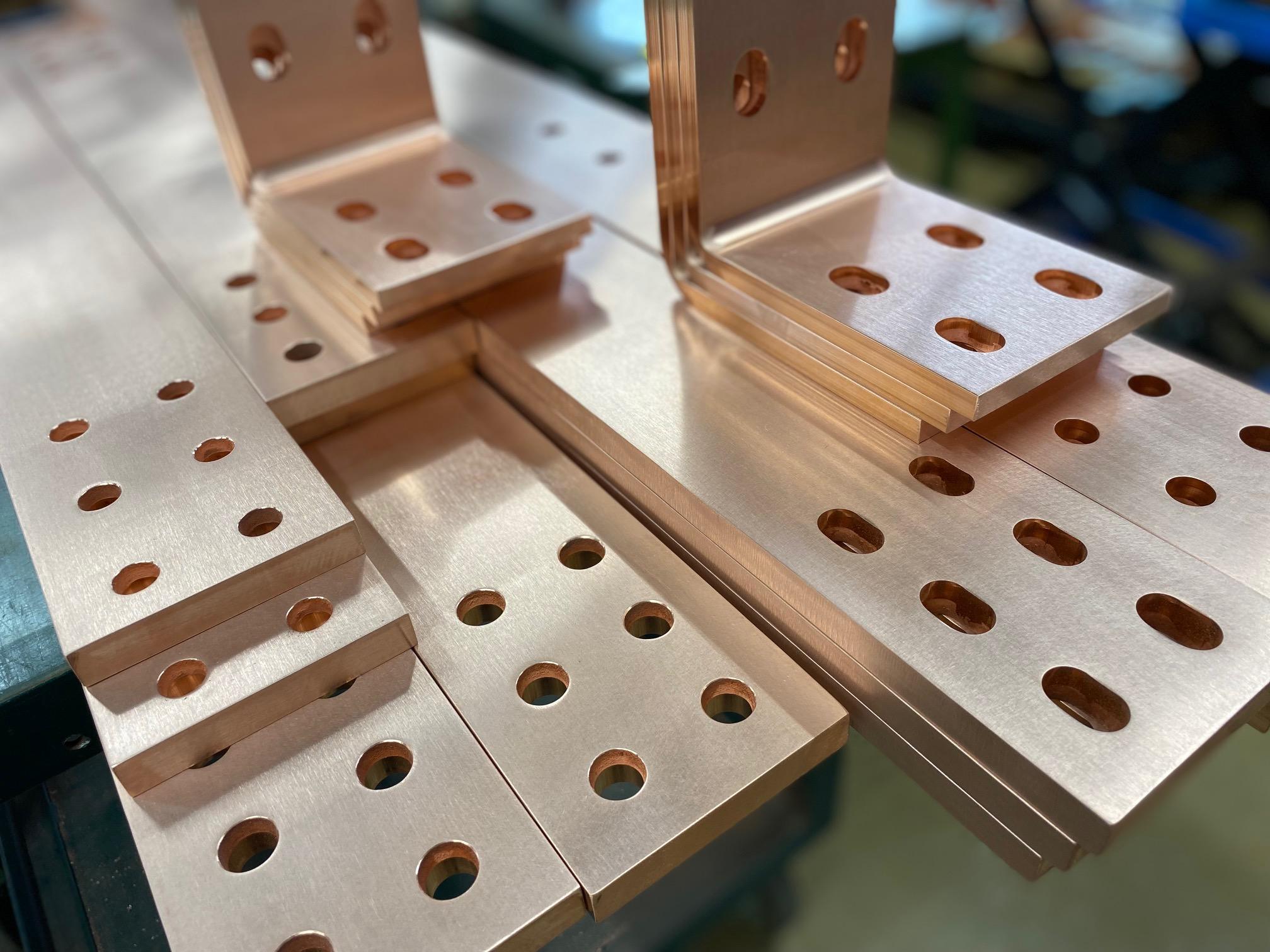 Gia công thanh dẫn điện đồng Busbar bằng máy phay CNC