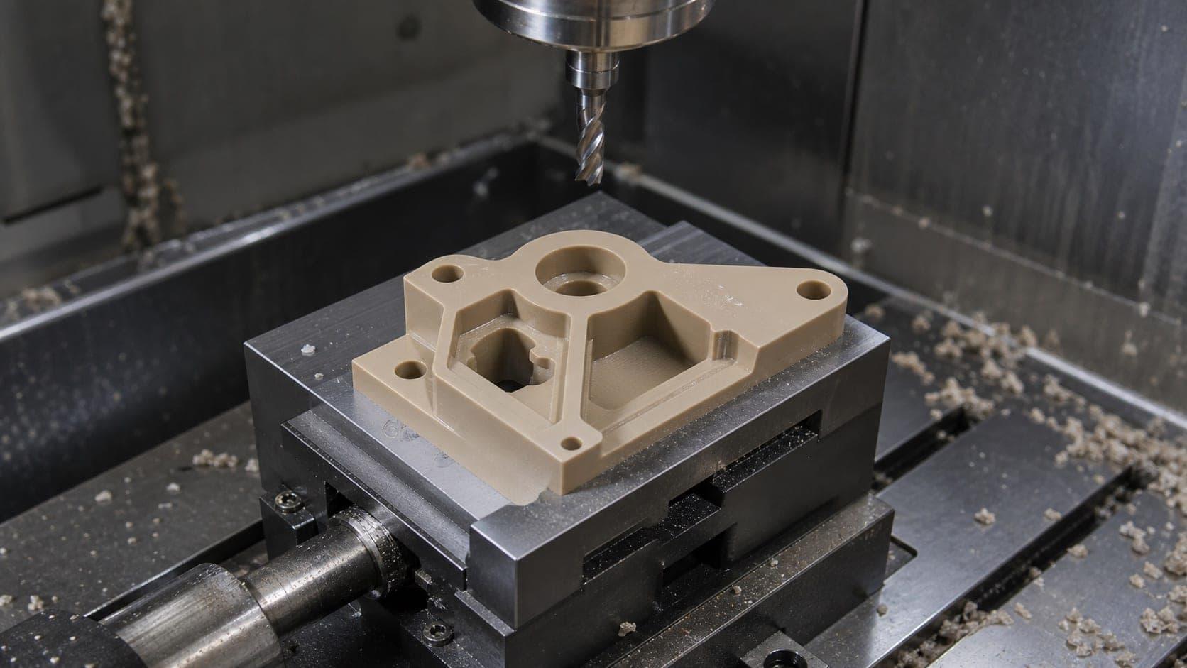 Linh kiện nhựa PEEK gia công phay CNC chính xác cao