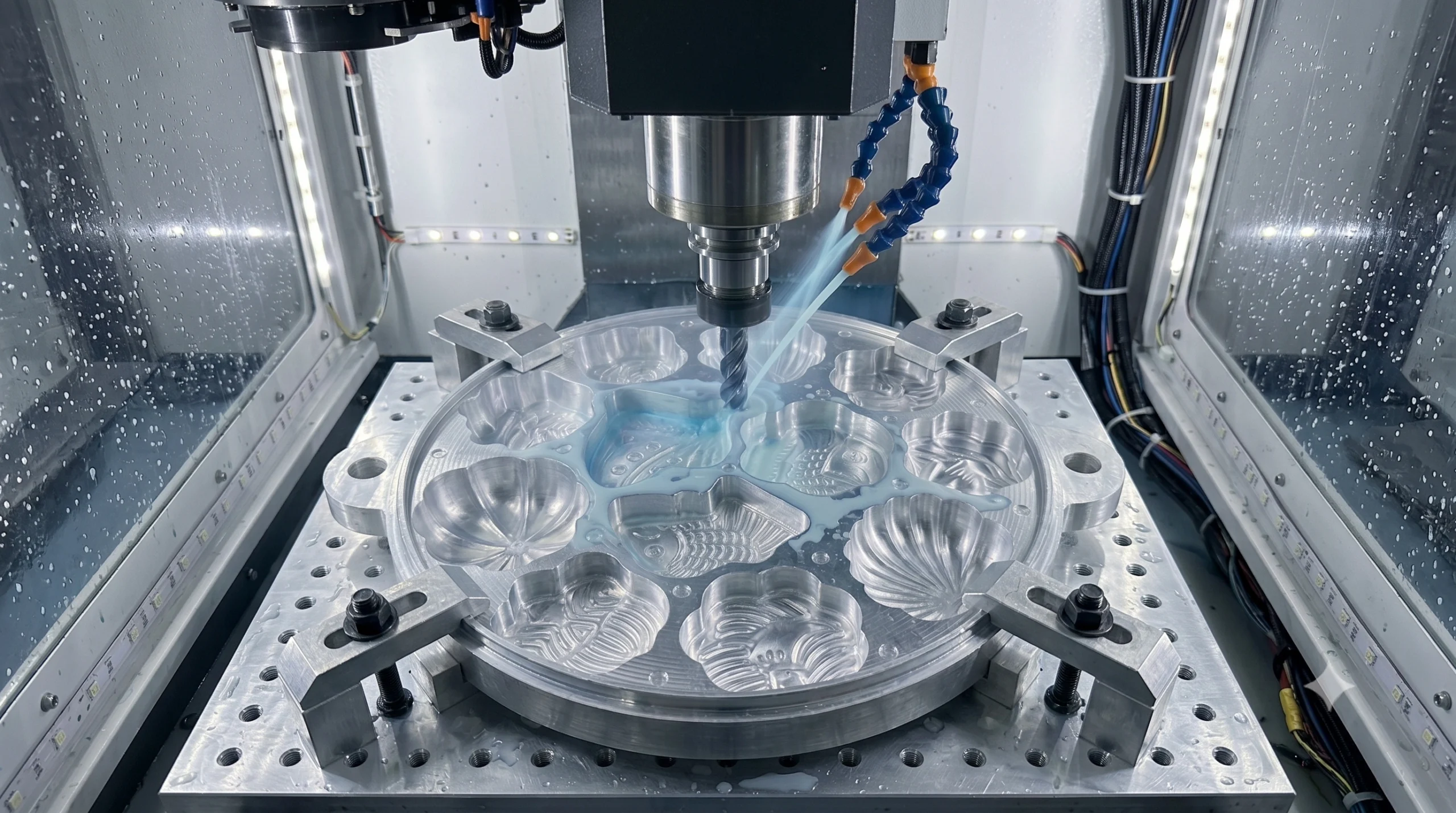 Lòng khuôn ép bánh quy bằng nhôm A6061 gia công phay CNC 3D