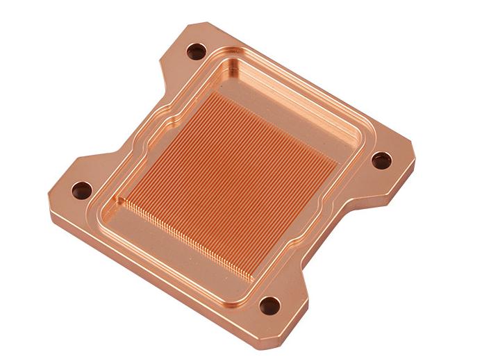 Tấm tản nhiệt đồng đỏ C1100 gia công phay CNC rãnh vi mô