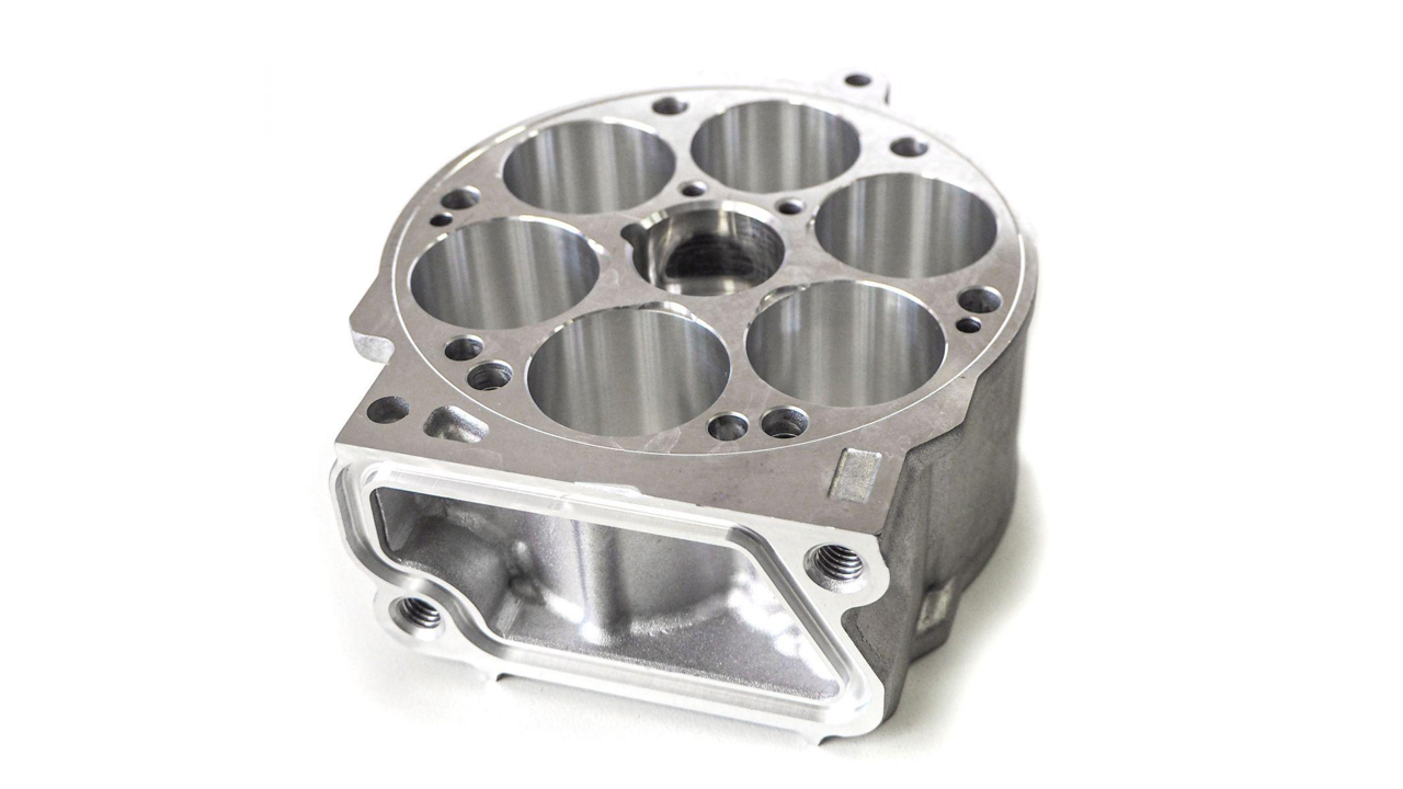 Thân lốc lạnh điều hòa ô tô bằng nhôm gia công phay CNC kín khí